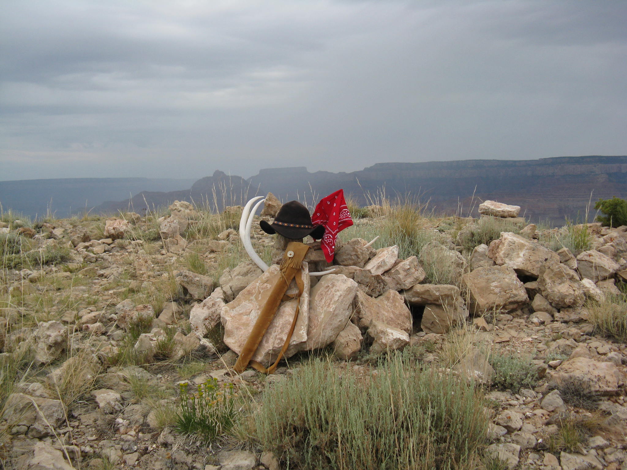 My hat and flute om Comanche Point.